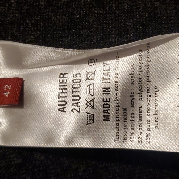 Authier Wool Blend Crop Jacket Made in Italy Size 6 - Picture 12 of 16